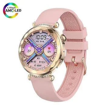 Ecocleanpath HK88 AMOLED Smartwatch with Bluetooth Calling & Female Health Tracking, Pink Ecocleanpath HK88 AMOLED Smartwatch with Bluetooth Calling & Female Health Tracking, Pink