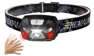 Ecocleanpath USB Rechargeable Headlamp with Motion Sensor, Ultra Bright Adjustable Headlight for Outdoor Sports (Black) Ecocleanpath USB Rechargeable Headlamp with Motion Sensor, Ultra Bright Adjustable Headlight for Outdoor Sports (Black)