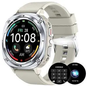 Ecocleanpath Smartwatch with 1.39" HD Screen, 100+ Sports Modes, Bluetooth Calling & Health Tracker (White) Ecocleanpath Smartwatch with 1.39" HD Screen, 100+ Sports Modes, Bluetooth Calling & Health Tracker (White)