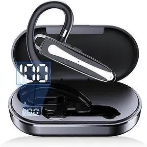 Bluetooth 5.3 Earphones with Mic, 80H Playtime, USB-C Charging, Waterproof, Ideal for Truck Drivers, Black Bluetooth 5.3 Earphones with Mic, 80H Playtime, USB-C Charging, Waterproof, Ideal for Truck Drivers, Black