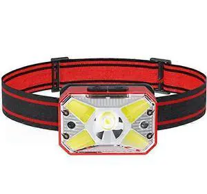 Ecocleanpath Rechargeable LED Headlamp, 1200mAh USB, 60° Tilt, Hands-Free for Camping & Fishing (Red) Ecocleanpath Rechargeable LED Headlamp, 1200mAh USB, 60° Tilt, Hands-Free for Camping & Fishing (Red)