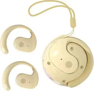 Small Coconut Ball AI Translator Headset - Wireless Bluetooth, Bone Conduction, 36H Battery, Yellow Small Coconut Ball AI Translator Headset - Wireless Bluetooth, Bone Conduction, 36H Battery, Yellow