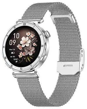 Ecocleanpath I222 1.19" AMOLED Bluetooth Smartwatch - Heart Rate Monitor, Call & Music Control (Black)