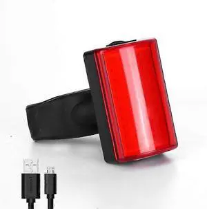 EcocleanpathCOB Rechargeable Bike Tail Light, 270 Lumen Red LED, 6 Modes, IPX4 Waterproof, C-Type USB (Black) EcocleanpathCOB Rechargeable Bike Tail Light, 270 Lumen Red LED, 6 Modes, IPX4 Waterproof, C-Type USB (Black)