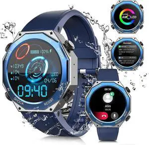 Ecocleanpath M1 Titanium Tactical Smartwatch for Men: 1.45" AMOLED, 100M Waterproof, Heart Rate/SpO2 Tracker, Bluetooth Call Ecocleanpath M1 Titanium Tactical Smartwatch for Men: 1.45" AMOLED, 100M Waterproof, Heart Rate/SpO2 Tracker, Bluetooth Call