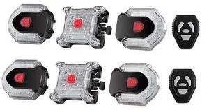 EcocleanpathUSB Rechargeable Ebike Turn Signal Kit with Wireless Remote, 5 Modes, IPX6 Waterproof, Black EcocleanpathUSB Rechargeable Ebike Turn Signal Kit with Wireless Remote, 5 Modes, IPX6 Waterproof, Black