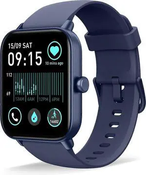 Ecocleanpath Smart Watch with Alexa & Bluetooth Call, 1.8" HD Fitness Tracker, Heart Rate SpO2 Monitor, Blue Ecocleanpath Smart Watch with Alexa & Bluetooth Call, 1.8" HD Fitness Tracker, Heart Rate SpO2 Monitor, Blue