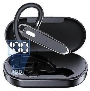 Bluetooth 5.3 Wireless Earphones with Mic, 80H Playtime, USB-C Charging, Dual Device Connect - Black Bluetooth 5.3 Wireless Earphones with Mic, 80H Playtime, USB-C Charging, Dual Device Connect - Black