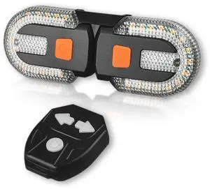 EcocleanpathUSB Rechargeable Bike Taillight with Turn Signals - Wireless, Weatherproof Cycling Safety Light (Black) EcocleanpathUSB Rechargeable Bike Taillight with Turn Signals - Wireless, Weatherproof Cycling Safety Light (Black)