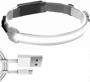 EcocleanpathSuper Bright 50000 Lumens USB Rechargeable Headlamp, 210 Wide Beam COB & Red Light, 3 Modes, IPX4 Waterproof EcocleanpathSuper Bright 50000 Lumens USB Rechargeable Headlamp, 210 Wide Beam COB & Red Light, 3 Modes, IPX4 Waterproof