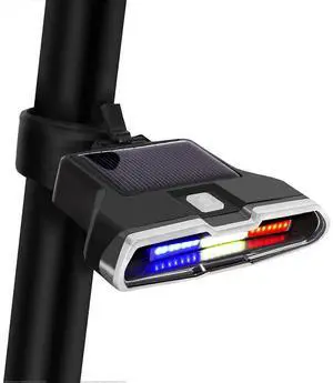 EcocleanpathSmart Solar Bike Tail Light, USB Rechargeable, 7 Modes, IPX7 Waterproof Cycling Safety Light (Black) EcocleanpathSmart Solar Bike Tail Light, USB Rechargeable, 7 Modes, IPX7 Waterproof Cycling Safety Light (Black)