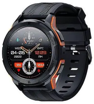Ecocleanpath Rugged Military Smartwatch 1.43" AMOLED, Bluetooth Calls, 100+ Sports Modes, 410mAh Long Battery Life Ecocleanpath Rugged Military Smartwatch 1.43" AMOLED, Bluetooth Calls, 100+ Sports Modes, 410mAh Long Battery Life