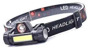 Ecocleanpath Waterproof LED Headlamp with 3 Modes, Rechargeable Head Torch for Camping & Hunting (Black) Ecocleanpath Waterproof LED Headlamp with 3 Modes, Rechargeable Head Torch for Camping & Hunting (Black)