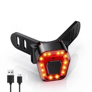 EcocleanpathUSB-C Rechargeable Bike Tail Light, 120 Lumen 5 Modes Red LED Safety Light for Night Riding EcocleanpathUSB-C Rechargeable Bike Tail Light, 120 Lumen 5 Modes Red LED Safety Light for Night Riding