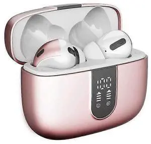 Pink Bluetooth 5.3 Earbuds with ENC Noise Cancellation, 48H Playtime, IPX7 Waterproof for Running Pink Bluetooth 5.3 Earbuds with ENC Noise Cancellation, 48H Playtime, IPX7 Waterproof for Running