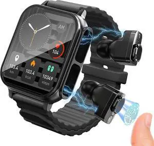 Ecocleanpath Smart Watch with Wireless Earbuds, 1.96" IP67 Waterproof Fitness Tracker, Heart Rate & Blood Oxygen Monitor for Android/iOS Ecocleanpath Smart Watch with Wireless Earbuds, 1.96" IP67 Waterproof Fitness Tracker, Heart Rate & Blood Oxygen Monitor for Android/iOS