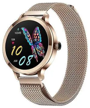 Ecocleanpath Smart Watch for Women: 1.1" AMOLED Fitness Tracker, Call/Messages, 110+ Sports, SpO2/BP/HR, IP68 (Rose Gold) Ecocleanpath Smart Watch for Women: 1.1" AMOLED Fitness Tracker, Call/Messages, 110+ Sports, SpO2/BP/HR, IP68 (Rose Gold)