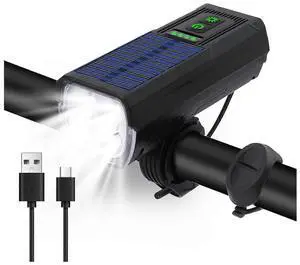 EcocleanpathSolar/USB-C Rechargeable Bike Light, 1000 Lumen LED Headlight with Power Bank & Anti-Glare, Waterproof for Night Cycling EcocleanpathSolar/USB-C Rechargeable Bike Light, 1000 Lumen LED Headlight with Power Bank & Anti-Glare, Waterproof for Night Cycling