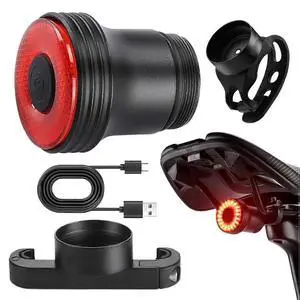 EcocleanpathSmart Bike Tail Light with Auto On/Off Vibration Sensor, 5 Modes & Brake Sensing for Night Cycling Safety EcocleanpathSmart Bike Tail Light with Auto On/Off Vibration Sensor, 5 Modes & Brake Sensing for Night Cycling Safety