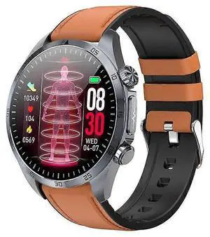 Ecocleanpath Smartwatch with Bluetooth Calling & AMOLED Display | ECG, Blood Oxygen, Sleep Tracking (Brown) Ecocleanpath Smartwatch with Bluetooth Calling & AMOLED Display | ECG, Blood Oxygen, Sleep Tracking (Brown)