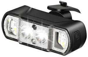 EcocleanpathSmart Gesture Sensing Bike Light - USB Rechargeable, IP44 Waterproof, 2000mAh Battery, Black EcocleanpathSmart Gesture Sensing Bike Light - USB Rechargeable, IP44 Waterproof, 2000mAh Battery, Black