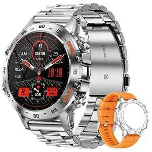 Ecocleanpath Men's Military Smartwatch, 1.39" Fitness Tracker, 100+ Sports Modes, 30-Day Battery, Silver Ecocleanpath Men's Military Smartwatch, 1.39" Fitness Tracker, 100+ Sports Modes, 30-Day Battery, Silver