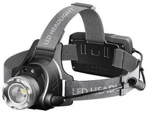 Ecocleanpath Super Bright Rechargeable LED Headlamp - Hands-Free, Waterproof, Zoomable Black Flashlight for Night Fishing & Work Ecocleanpath Super Bright Rechargeable LED Headlamp - Hands-Free, Waterproof, Zoomable Black Flashlight for Night Fishing & Work