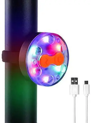 EcocleanpathUSB Rechargeable Night Riding Light - 4 Modes, 16H Runtime, Black | Bicycle & Helmet Mount