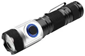 Ecocleanpath USB Rechargeable Mini Flashlight, 500m Strong Light, 5 Modes & Waterproof for Hiking, Camping, Carrying (Black) Ecocleanpath USB Rechargeable Mini Flashlight, 500m Strong Light, 5 Modes & Waterproof for Hiking, Camping, Carrying (Black)