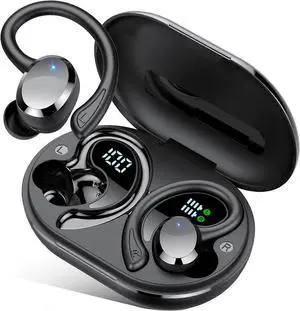 Wireless Earbuds Bluetooth 5.4, 68Hrs Playtime, LED Display, ENC Mic, IPX7 Waterproof Sport Headphones (Black) Wireless Earbuds Bluetooth 5.4, 68Hrs Playtime, LED Display, ENC Mic, IPX7 Waterproof Sport Headphones (Black)