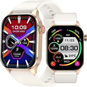 Ecocleanpath 2.04" AMOLED Smartwatch with Bluetooth Calling, Fitness Tracker, IP70 Waterproof, Compatible iPhone/Android Ecocleanpath 2.04" AMOLED Smartwatch with Bluetooth Calling, Fitness Tracker, IP70 Waterproof, Compatible iPhone/Android