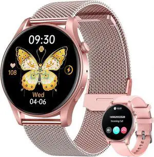 Ecocleanpath Women's Smart Watch 1.43" AMOLED, Call Answering, Heart Rate & Blood Pressure Monitor, 100+ Sports Modes, IP67 Waterproof Ecocleanpath Women's Smart Watch 1.43" AMOLED, Call Answering, Heart Rate & Blood Pressure Monitor, 100+ Sports Modes, IP67 Waterproof