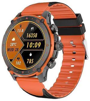 Ecocleanpath 1.43" AMOLED Smartwatch with Heart Rate, SpO2, Bluetooth Calling, 20-Day Battery, IP67 Waterproof for Android iOS (Orange) Ecocleanpath 1.43" AMOLED Smartwatch with Heart Rate, SpO2, Bluetooth Calling, 20-Day Battery, IP67 Waterproof for Android iOS (Orange)