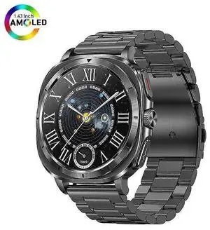 Ecocleanpath ET492 AMOLED Smartwatch with Bluetooth Calling, NFC, Mood & Sleep Tracking (Black) Ecocleanpath ET492 AMOLED Smartwatch with Bluetooth Calling, NFC, Mood & Sleep Tracking (Black)