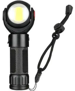 Ecocleanpath USB Rechargeable COB Work Light with Magnet, 360° Rotating Bright Flashlight for Outdoor & Camping (Black) Ecocleanpath USB Rechargeable COB Work Light with Magnet, 360° Rotating Bright Flashlight for Outdoor & Camping (Black)