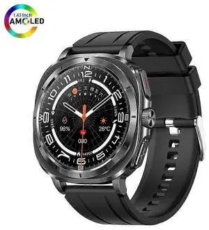 Ecocleanpath ET492 AMOLED Smartwatch with ECG, NFC & 100+ Sports Modes - Black | Bluetooth Calling & Health Tracking Ecocleanpath ET492 AMOLED Smartwatch with ECG, NFC & 100+ Sports Modes - Black | Bluetooth Calling & Health Tracking