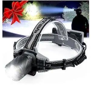 Ecocleanpath Rechargeable Headlamp for Adults - 200K Lumens, Zoomable 4 Modes, Power Display, Waterproof for Running & Hiking (Black) Ecocleanpath Rechargeable Headlamp for Adults - 200K Lumens, Zoomable 4 Modes, Power Display, Waterproof for Running & Hiking (Black)