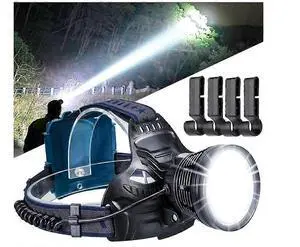 Ecocleanpath 100,000 Lumen Super Bright Rechargeable Headlamp, Waterproof with Tail Warning Light & 4 Modes (Black) Ecocleanpath 100,000 Lumen Super Bright Rechargeable Headlamp, Waterproof with Tail Warning Light & 4 Modes (Black)