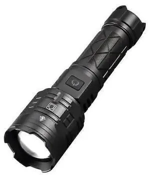 Ecocleanpath 20000 Lumens LED Tactical Flashlight, XHP70.2 Zoomable, 5 Modes, Type-C Rechargeable, IPX4 Waterproof for Outdoor Use