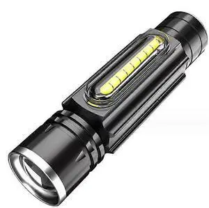 Ecocleanpath 1200 Lumens Rechargeable Tactical Flashlight, 5 Modes Zoomable Waterproof for Camping & Emergency (Black) Ecocleanpath 1200 Lumens Rechargeable Tactical Flashlight, 5 Modes Zoomable Waterproof for Camping & Emergency (Black)