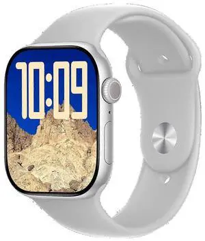 Ecocleanpath Smartwatch 2.2" AMOLED, Waterproof, Health/Fitness Tracker, ChatGPT AI Voice Assistant for Android & iOS (White)