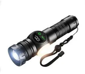 Ecocleanpath Rechargeable LED Flashlight, 5000LM Zoomable Beam, 15H Runtime, 9 Modes, SOS, Magnet, USB Output, IP45 Waterproof for Camping (Black) Ecocleanpath Rechargeable LED Flashlight, 5000LM Zoomable Beam, 15H Runtime, 9 Modes, SOS, Magnet, USB Output, IP45 Waterproof for Camping (Black)
