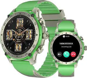 Ecocleanpath 1.43" AMOLED Smart Watch with Bluetooth Calling, Heart Rate & SpO2 Monitor, IP67 Waterproof for Android iOS (Green) Ecocleanpath 1.43" AMOLED Smart Watch with Bluetooth Calling, Heart Rate & SpO2 Monitor, IP67 Waterproof for Android iOS (Green)