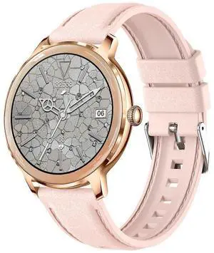 Ecocleanpath Smartwatch 1.32" AMOLED, IP67 Waterproof, Heart Rate & Sleep Tracker, Pink