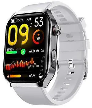 Ecocleanpath F700 Smartwatch 2.1" HD, Health Monitor with ECG, Bluetooth Calling, 50+ Sports Modes (White) Ecocleanpath F700 Smartwatch 2.1" HD, Health Monitor with ECG, Bluetooth Calling, 50+ Sports Modes (White)