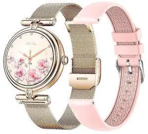 Ecocleanpath AK62 Smartwatch for Women: 1.09" IPS Bluetooth Calling, Rose, Health & Fitness Tracker Ecocleanpath AK62 Smartwatch for Women: 1.09" IPS Bluetooth Calling, Rose, Health & Fitness Tracker