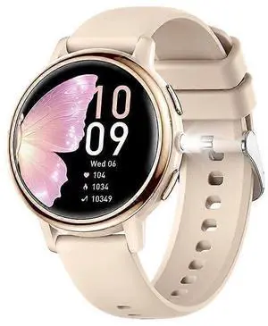 Ecocleanpath AK88 Women's Smartwatch: Health Monitor, Bluetooth Calling, 100+ Sports Modes (Yellow)