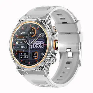 Ecocleanpath AK81 Smartwatch with Flashlight, 400mAh Battery, 100+ Sports Modes, Heart Rate Monitor (Grey) Ecocleanpath AK81 Smartwatch with Flashlight, 400mAh Battery, 100+ Sports Modes, Heart Rate Monitor (Grey)
