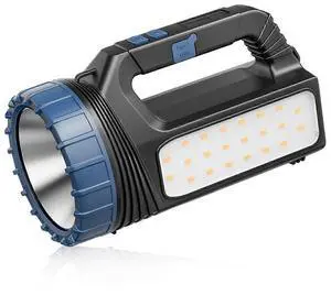 Ecocleanpath 8000 Lumens Solar Flashlight with USB-C & Solar Charging, Emergency Strobe Light, Power Bank Function Ecocleanpath 8000 Lumens Solar Flashlight with USB-C & Solar Charging, Emergency Strobe Light, Power Bank Function