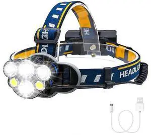 Ecocleanpath 1000 Lumen Rechargeable LED Headlamp, 8 Modes IPX4 Waterproof, Adjustable Headband for Outdoor Use (Black) Ecocleanpath 1000 Lumen Rechargeable LED Headlamp, 8 Modes IPX4 Waterproof, Adjustable Headband for Outdoor Use (Black)